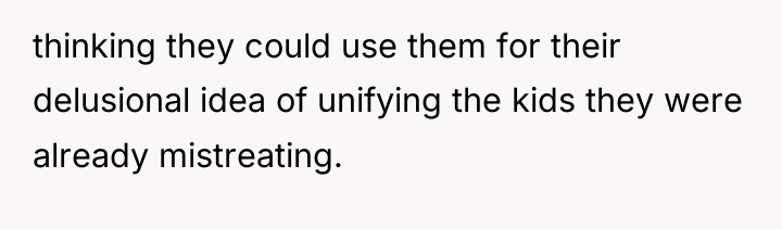 thinking they could use them for their delusional idea of...