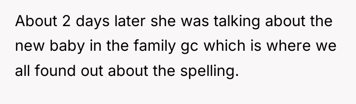 About 2 days later she was talking about the new...
