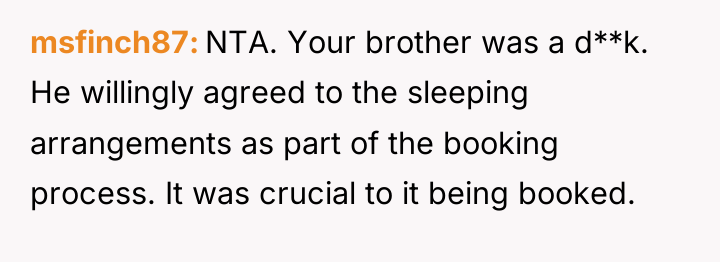 msfinch87 NTA. Your brother was a d**k. He willingly agreed...