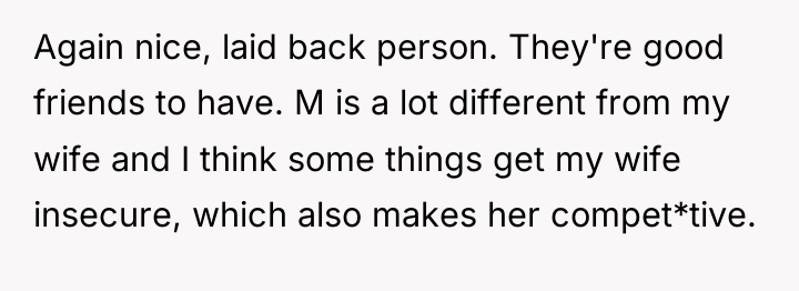 Again nice, laid back person. They're good friends to have....