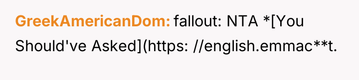 GreekAmericanDom fallout: NTA *[You Should've Asked](https: //english.emmac**t.