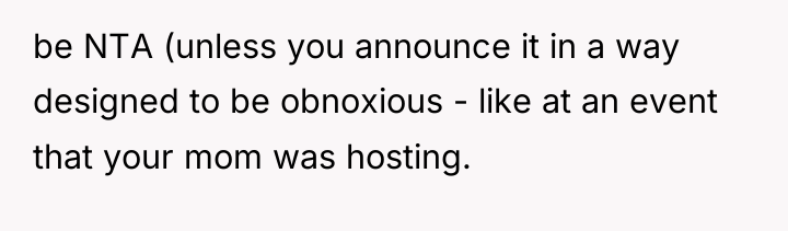 be NTA (unless you announce it in a way designed...