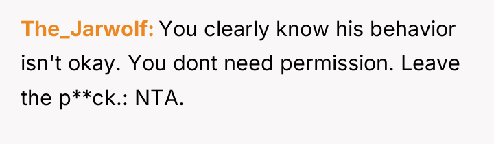 The_Jarwolf You clearly know his behavior isn't okay. You dont...