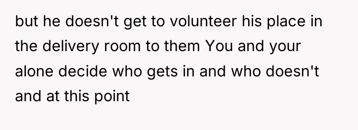 but he doesn't get to volunteer his place in the...