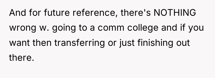 And for future reference, there's NOTHING wrong w. going to...