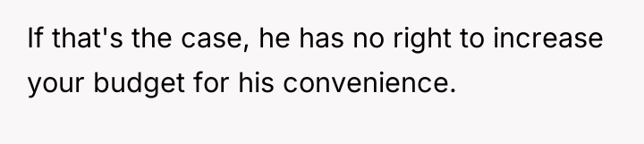 If that's the case, he has no right to increase...