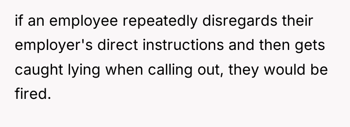 if an employee repeatedly disregards their employer's direct instructions and...