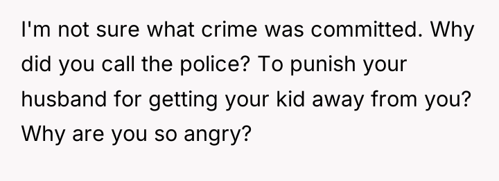 I'm not sure what crime was committed. Why did you...