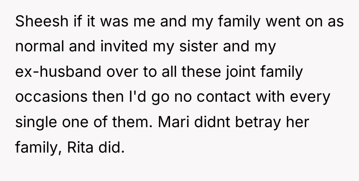 Sheesh if it was me and my family went on...