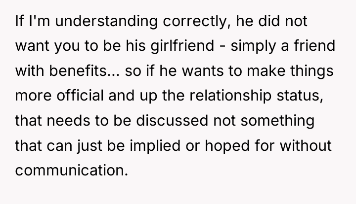If I'm understanding correctly, he did not want you to...