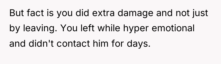 But fact is you did extra damage and not just...