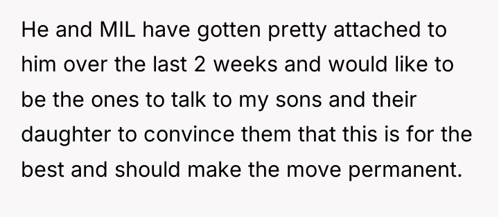 He and MIL have gotten pretty attached to him over...