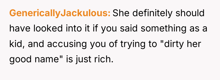 GenericallyJackulous She definitely should have looked into it if you...