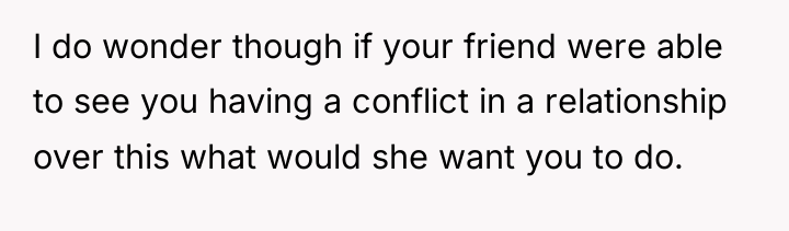 I do wonder though if your friend were able to...