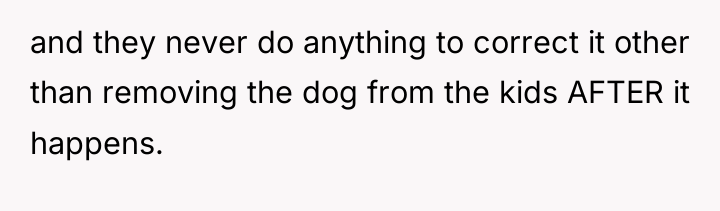 and they never do anything to correct it other than...