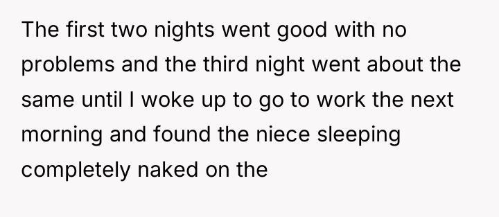 The first two nights went good with no problems and...