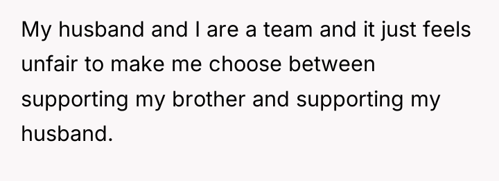 My husband and I are a team and it just...