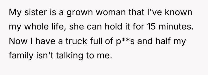 My sister is a grown woman that I've known my...