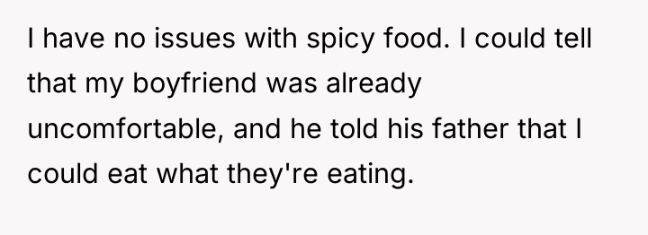 I have no issues with spicy food. I could tell...