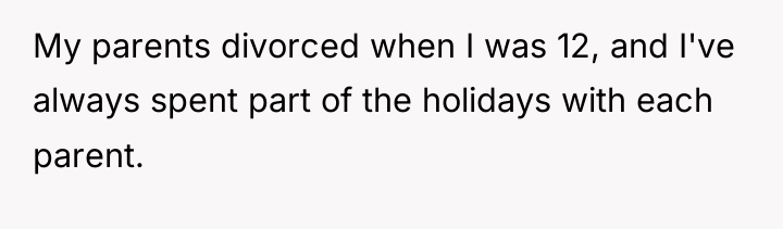 My parents divorced when I was 12, and I've always...