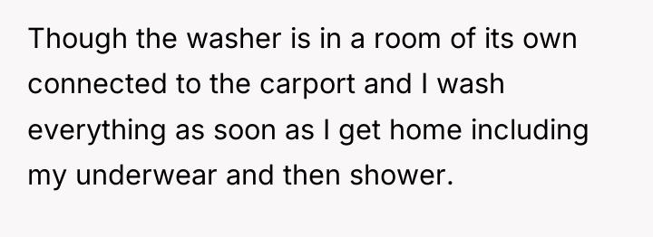 Though the washer is in a room of its own...