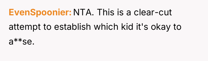 EvenSpoonier NTA. This is a clear-cut attempt to establish which...