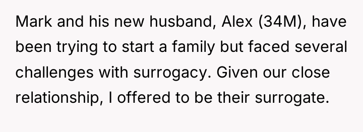 Mark and his new husband, Alex (34M), have been trying...