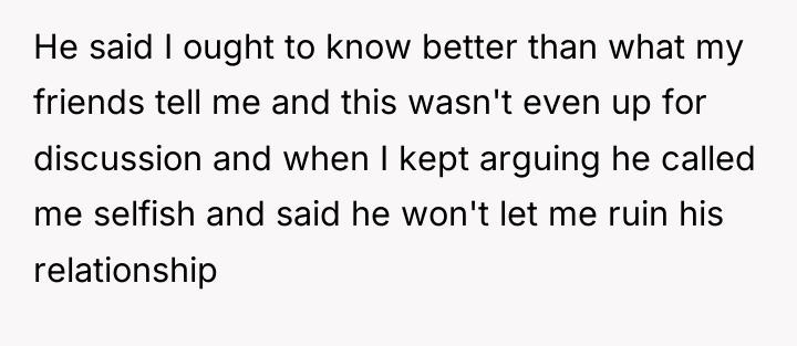 He said I ought to know better than what my...