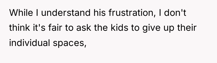 While I understand his frustration, I don't think it's fair...