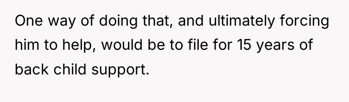 One way of doing that, and ultimately forcing him to...