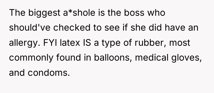 The biggest a*shole is the boss who should've checked to...