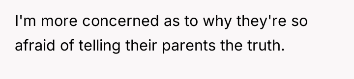 I'm more concerned as to why they're so afraid of...