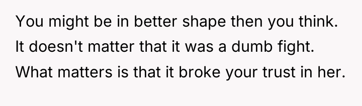 You might be in better shape then you think. It...
