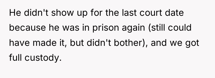 He didn't show up for the last court date because...