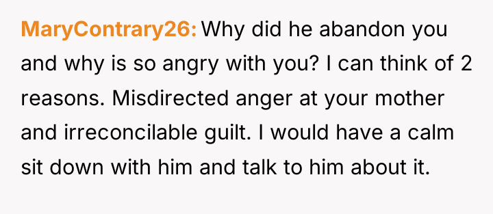 MaryContrary26 Why did he abandon you and why is so...