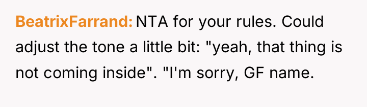 BeatrixFarrand NTA for your rules. Could adjust the tone a...