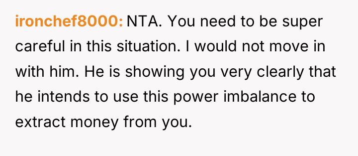 ironchef8000 NTA. You need to be super careful in this...