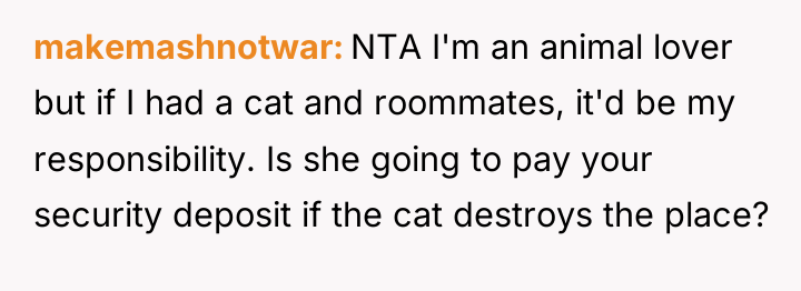 makemashnotwar NTA I'm an animal lover but if I had...