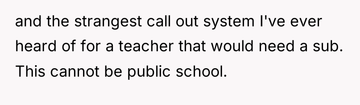 and the strangest call out system I've ever heard of...