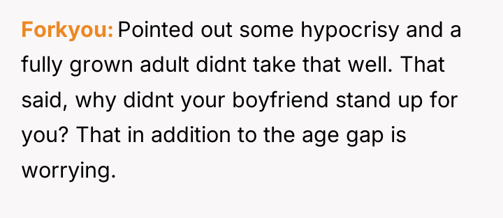 Forkyou Pointed out some hypocrisy and a fully grown adult...