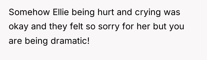 Somehow Ellie being hurt and crying was okay and they...