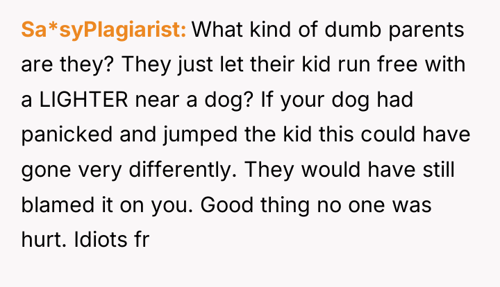 Sa*syPlagiarist What kind of dumb parents are they? They just...