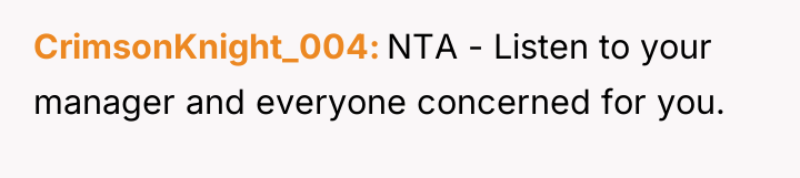 CrimsonKnight_004 NTA - Listen to your manager and everyone concerned...