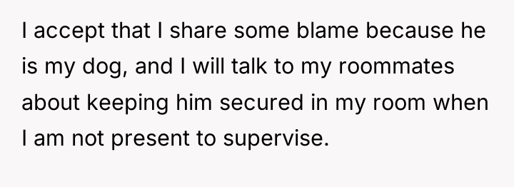 I accept that I share some blame because he is...