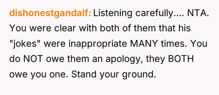 dishonestgandalf Listening carefully.... NTA. You were clear with both of...
