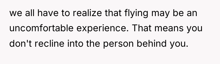 we all have to realize that flying may be an...