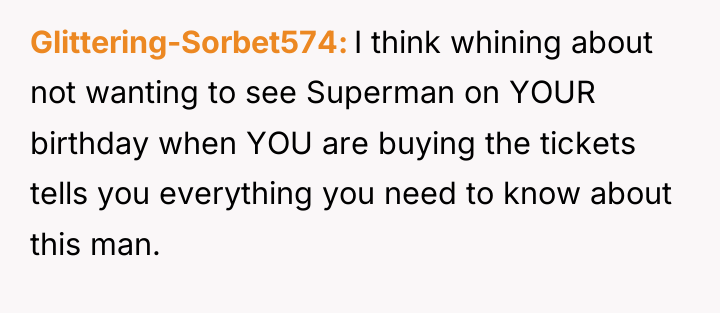 Glittering-Sorbet574 I think whining about not wanting to see Superman...