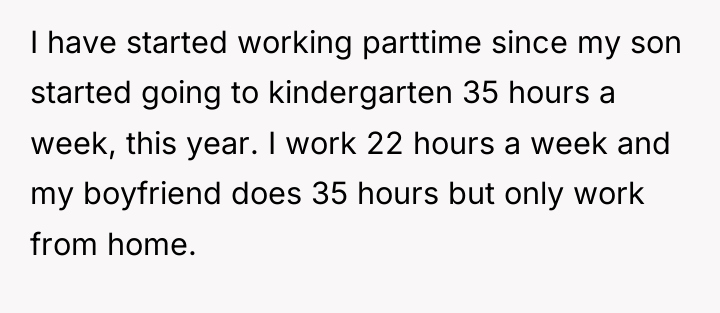 I have started working parttime since my son started going...