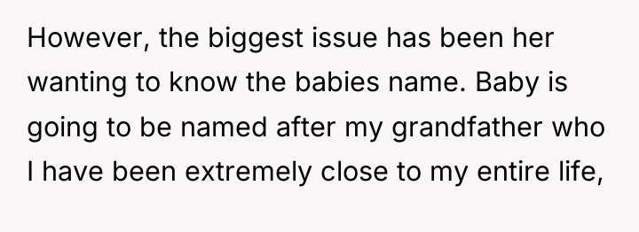 However, the biggest issue has been her wanting to know...