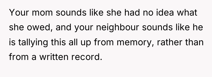 Your mom sounds like she had no idea what she...
